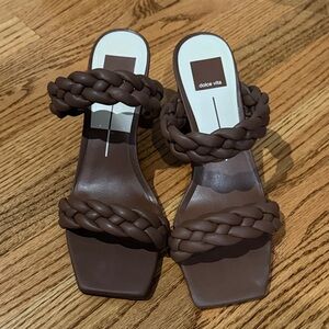 Dolce Vita Women's Chocolate Braided Sandals size 9.5